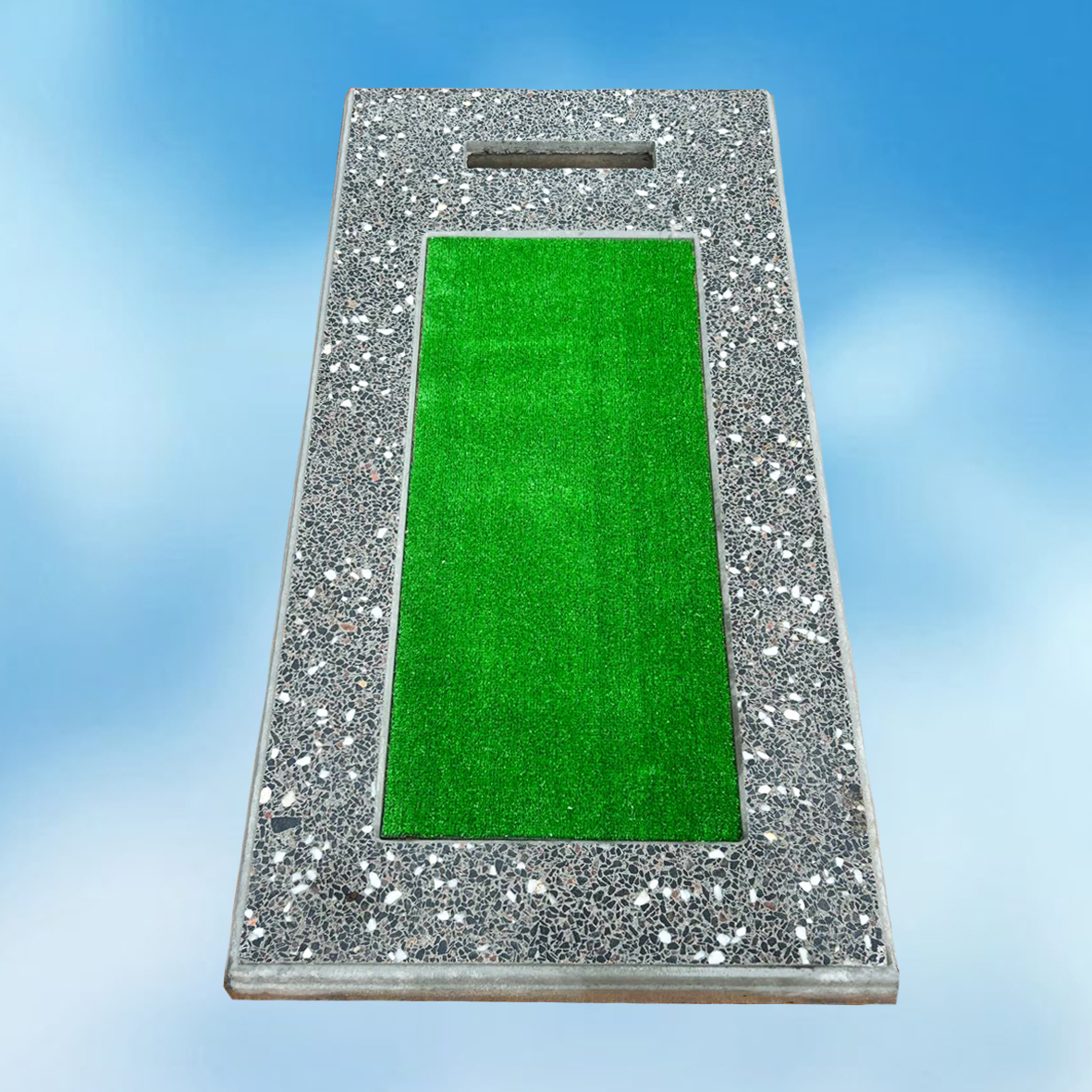 Классический полированный цветник с отверстием